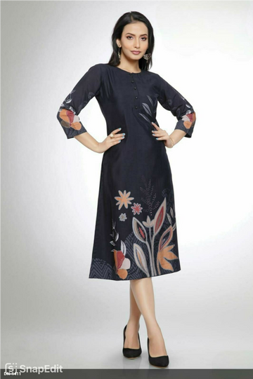 Aline Cotton Navy Blue