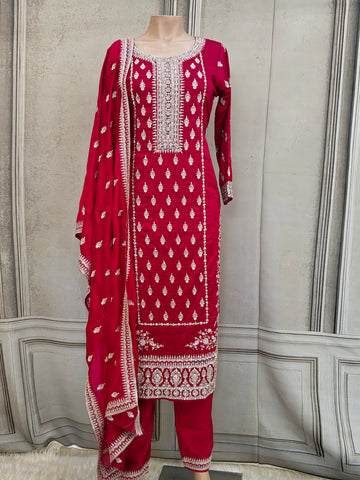 Maroon Salwar suit