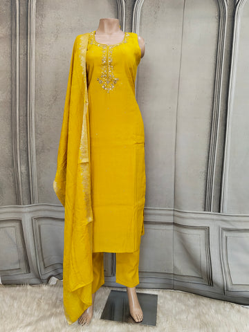 Yellow salwar suit