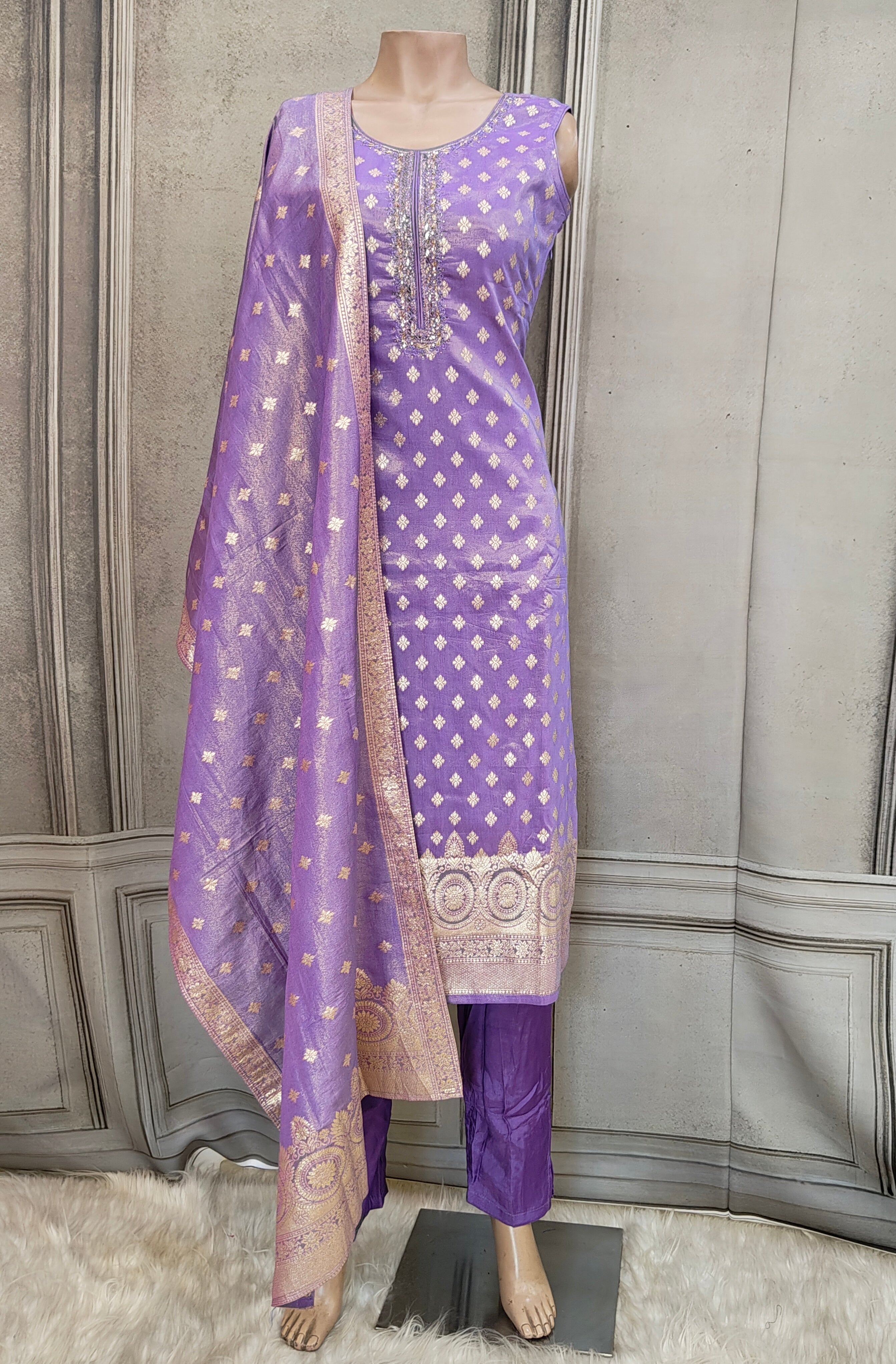 Lavender salwar suit
