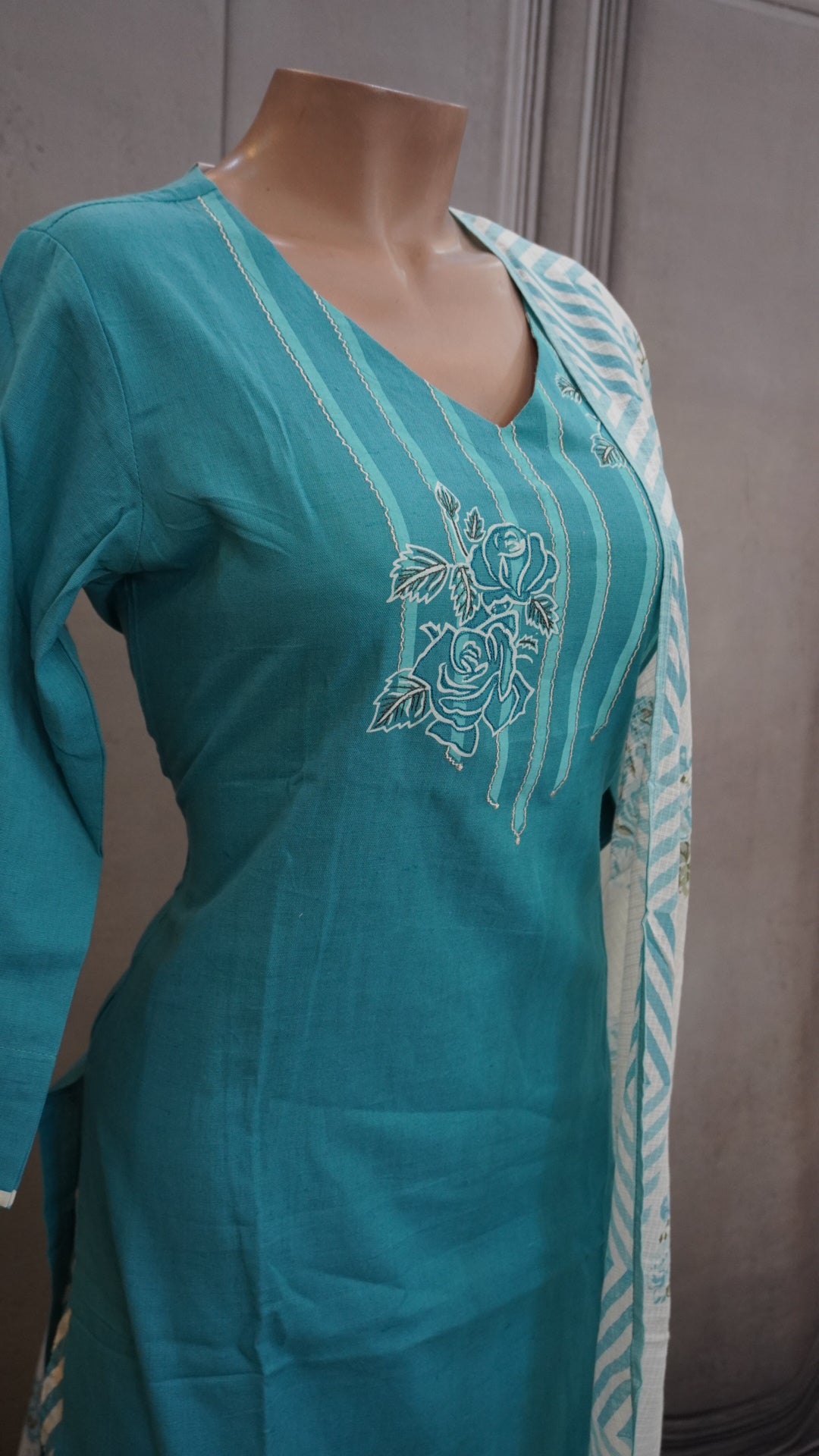 Light blue cotton set