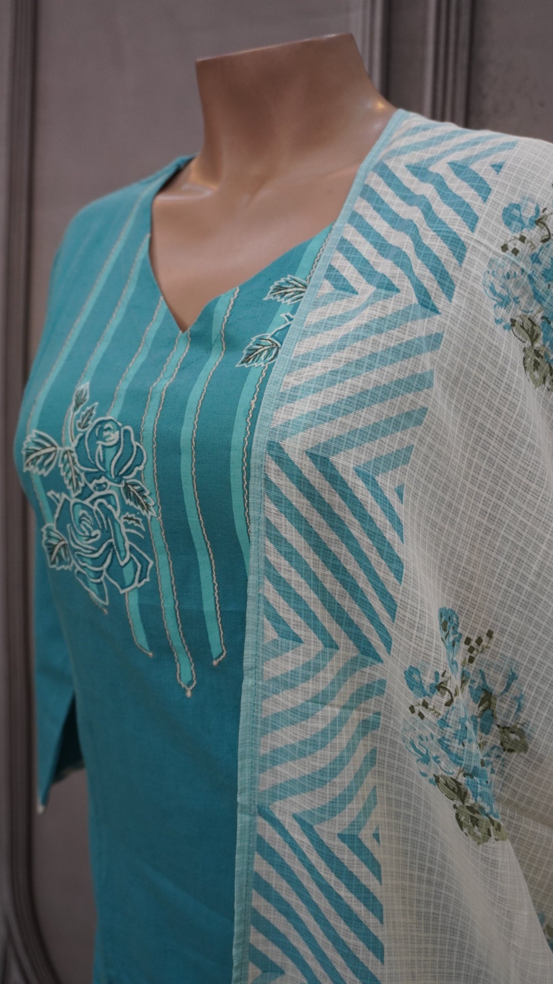 Light blue cotton set