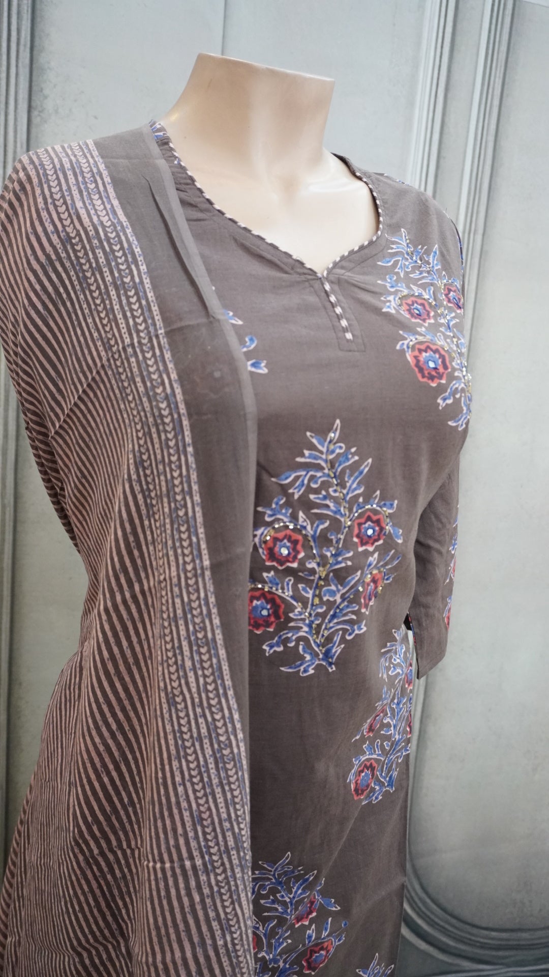 Brown cotton set