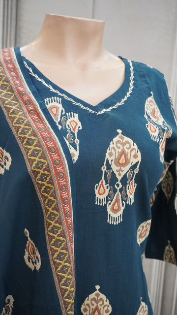 Navy blue cotton set