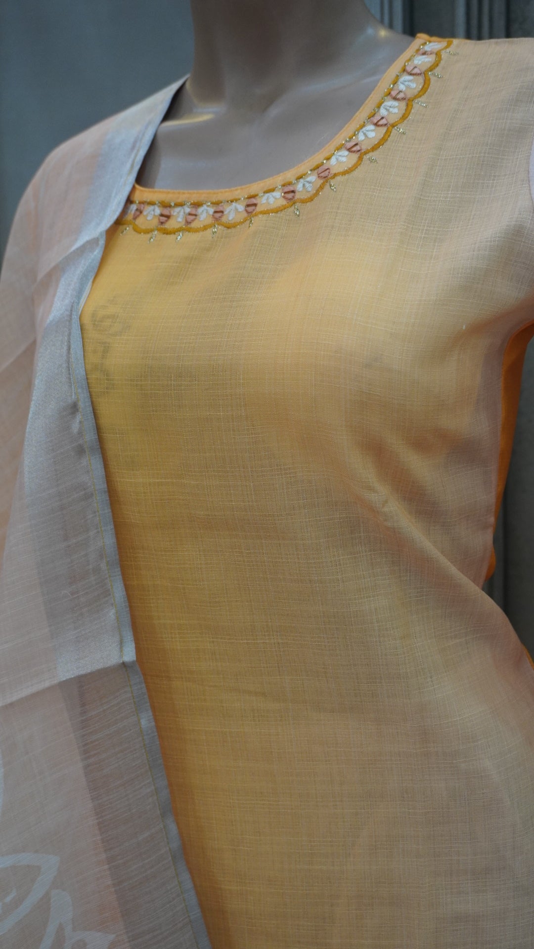 Yellow kurti set