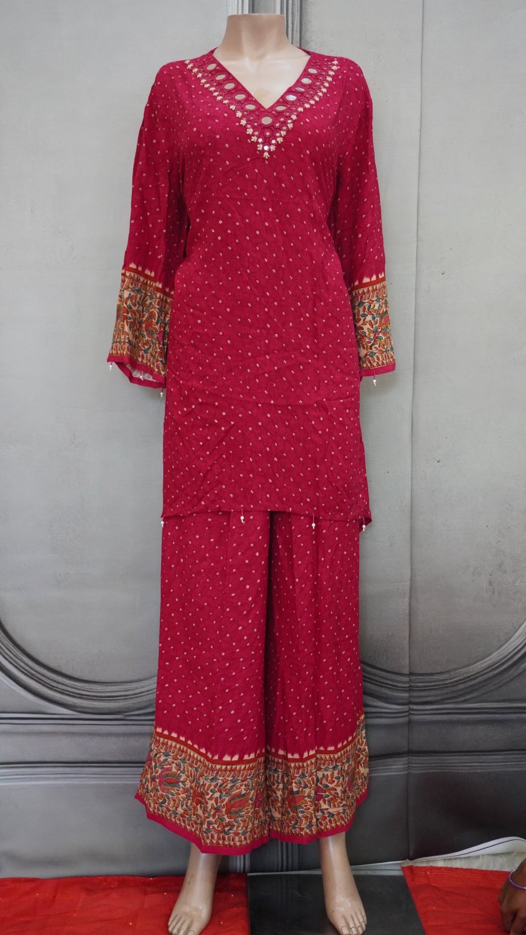 Short kurti with palazzo
