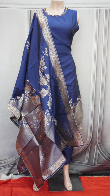 Vibrant blue salwar suit