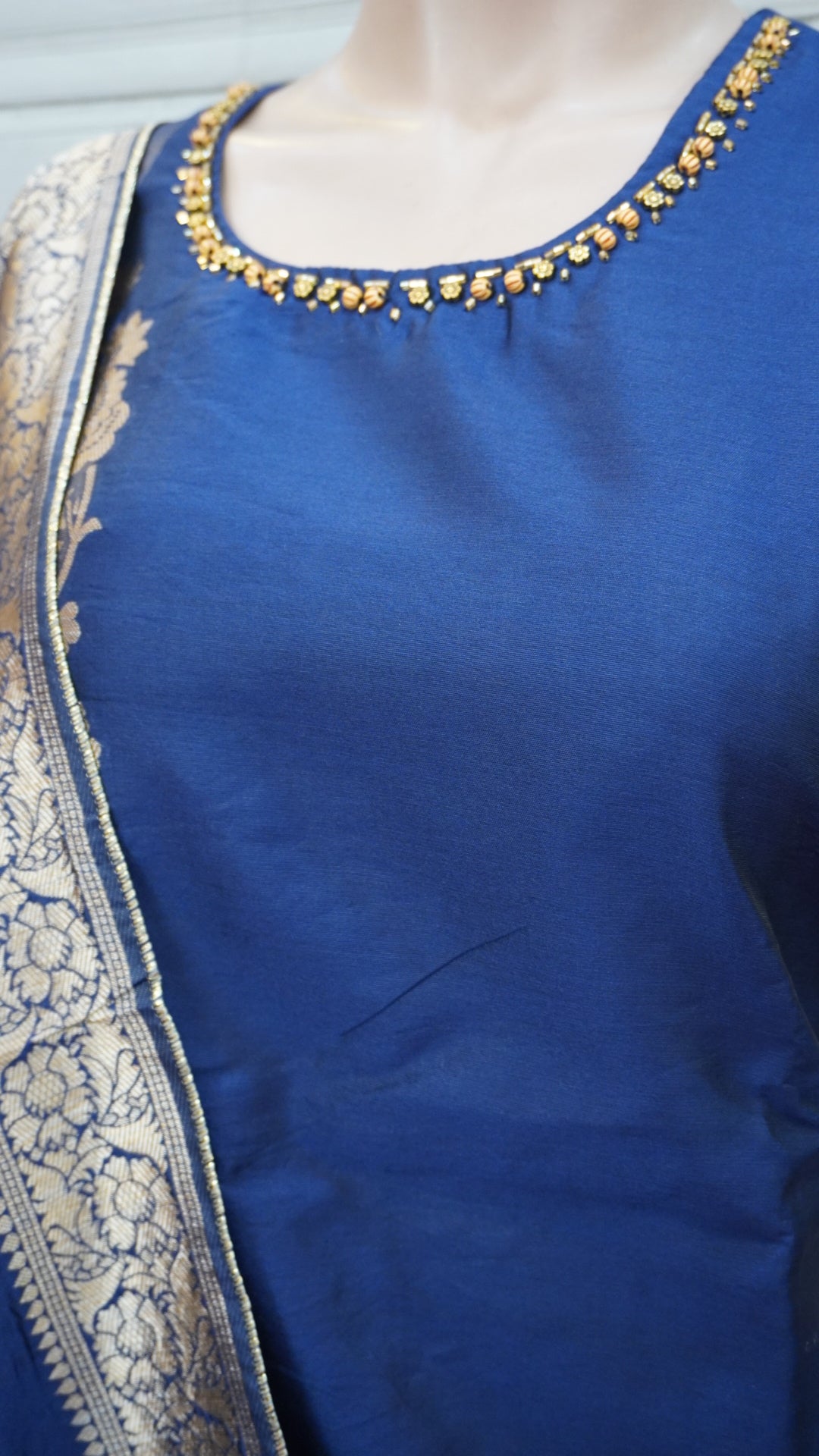 Vibrant blue salwar suit