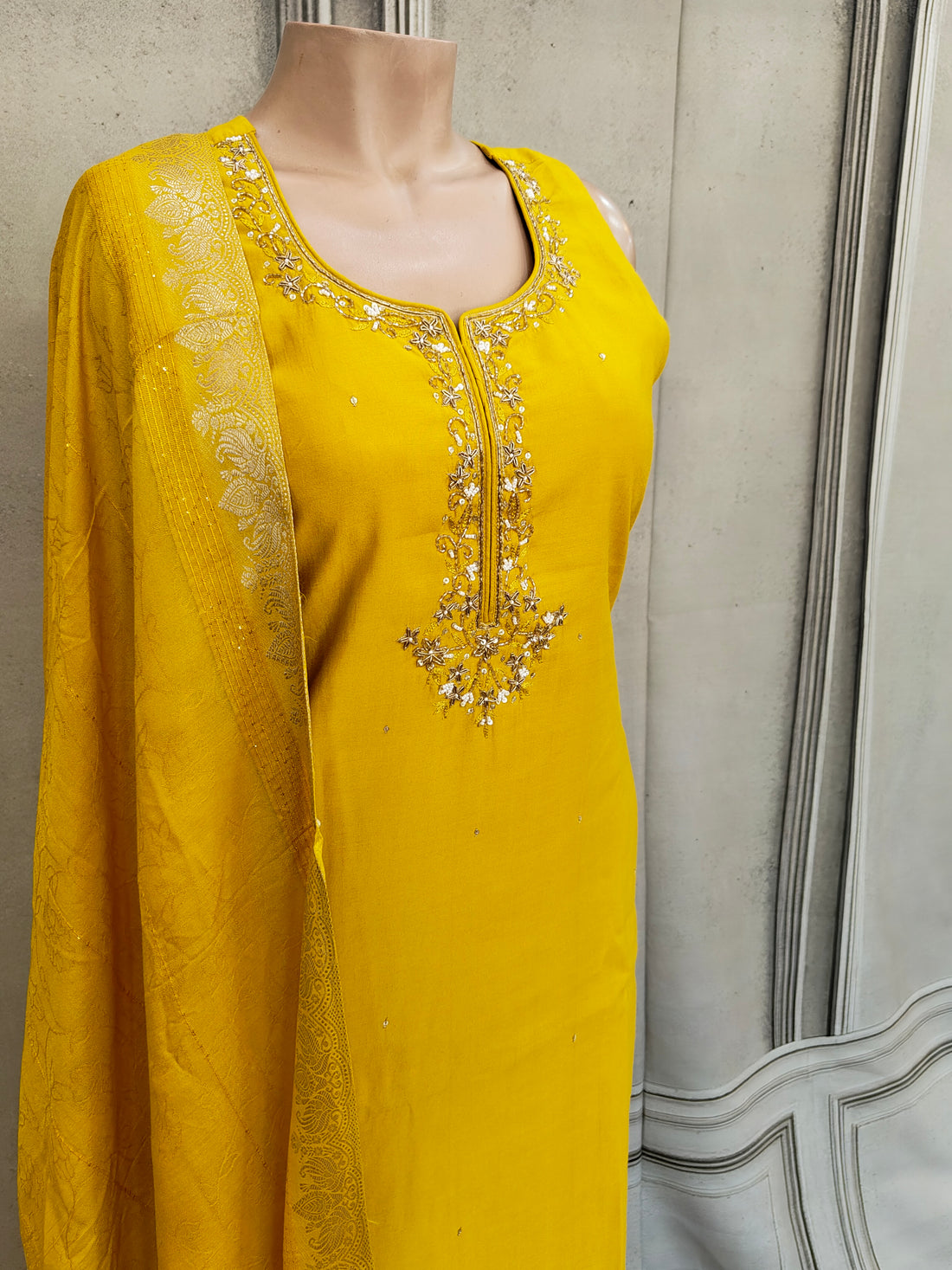 Yellow salwar suit