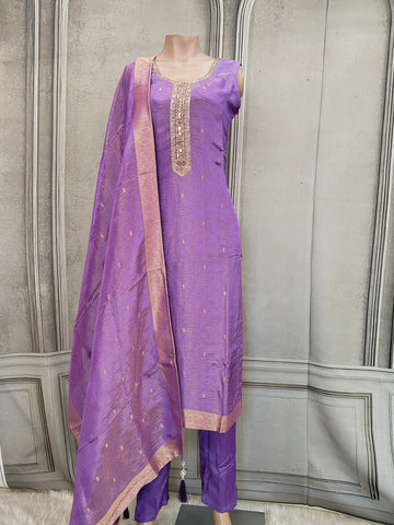 Lavender salwar suit