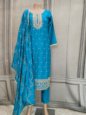 Blue salwar suit